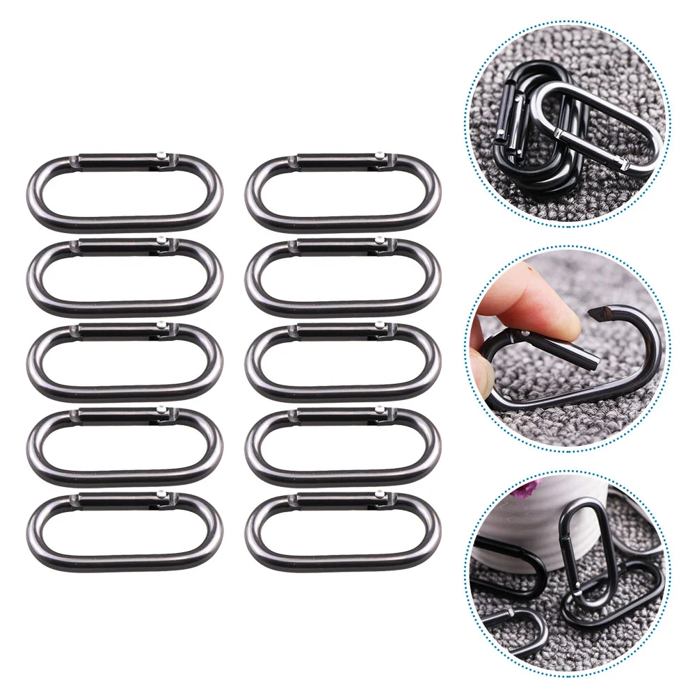 

20pcs Bottle Carrying Buckles Small Hanging Buckles Oval Shaped Buckles
