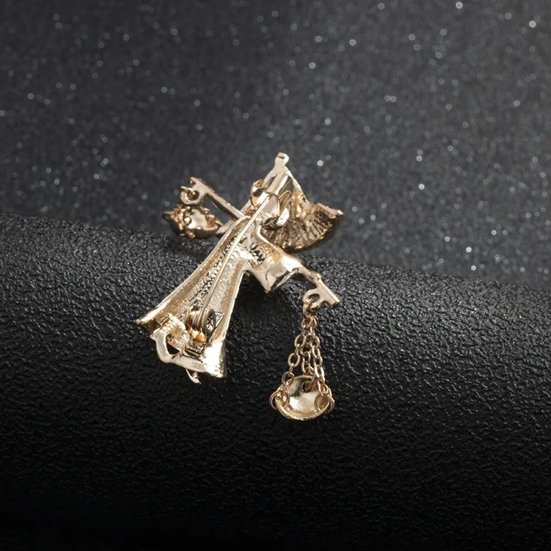 Винтажная шляпа из эмали брошь с металлическими стразами булавка для лацкана