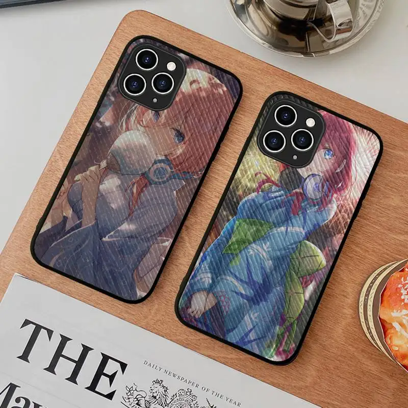

Cartoon Anime Miku Nakano Phone Case Hard Leather Case for iPhone 11 12 13 Mini Pro Max 8 7 Plus SE 2020 X XR XS Coque