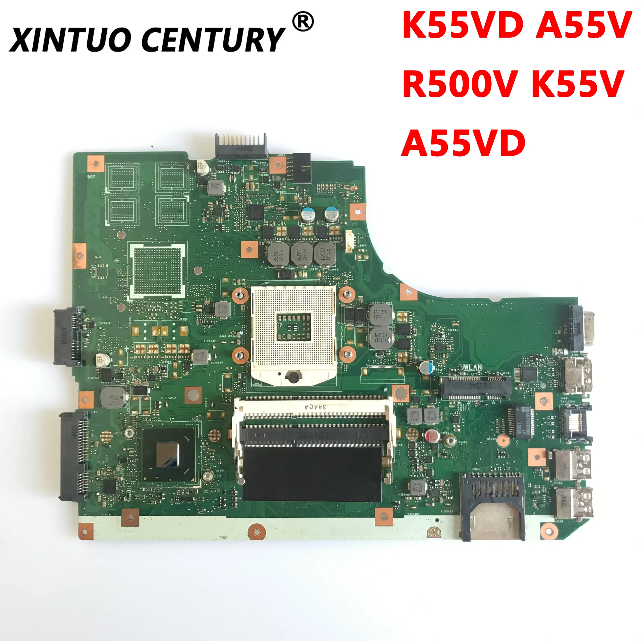 K55VD Original Motherboard For ASUS K55VD A55V R500V K55V A55VD Laptop Motherboard REV.3.0/3.1 DDR3 100% Test Work