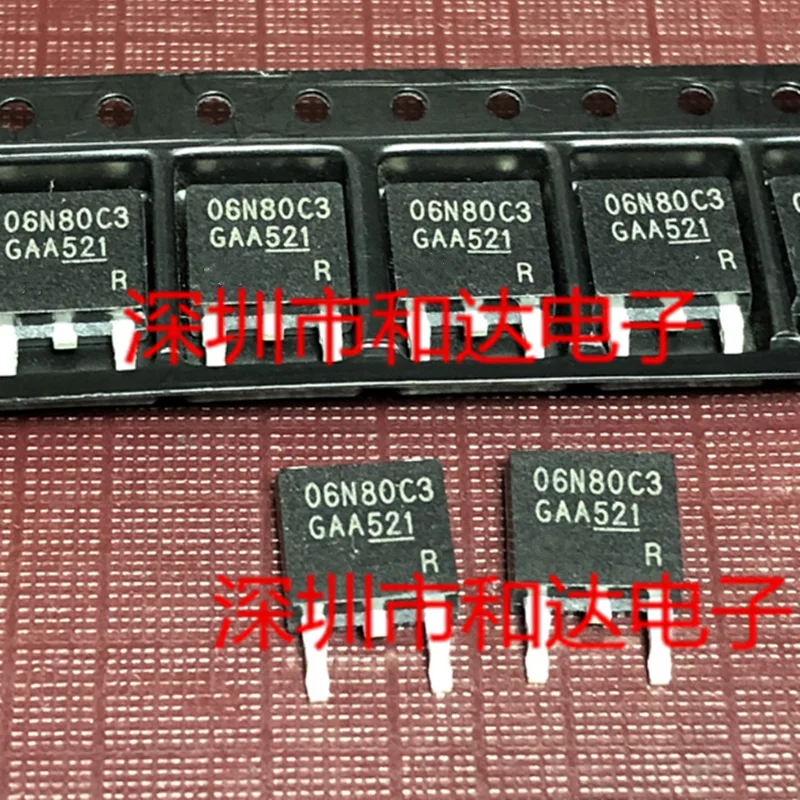 10 шт. SPD06N80C3 TO252 06N80C3 TO-252 SPD06N80 SOT 06N80 6N80