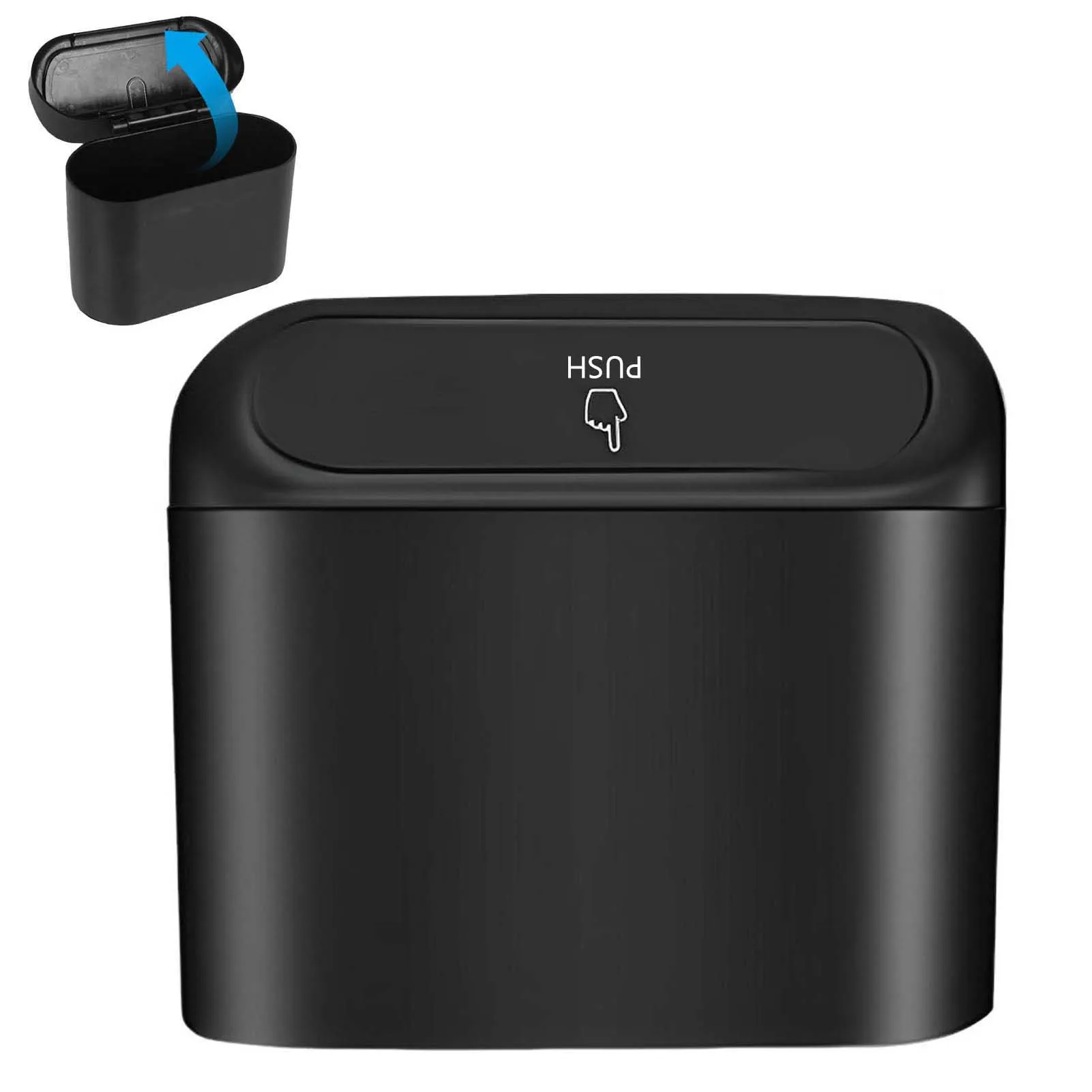 

Портативный Черный Автомобильный Мусорный Бак С Крышкой Компактный Внешний Дизайн Удобная Мусорная Корзина Для Внедорожников ...