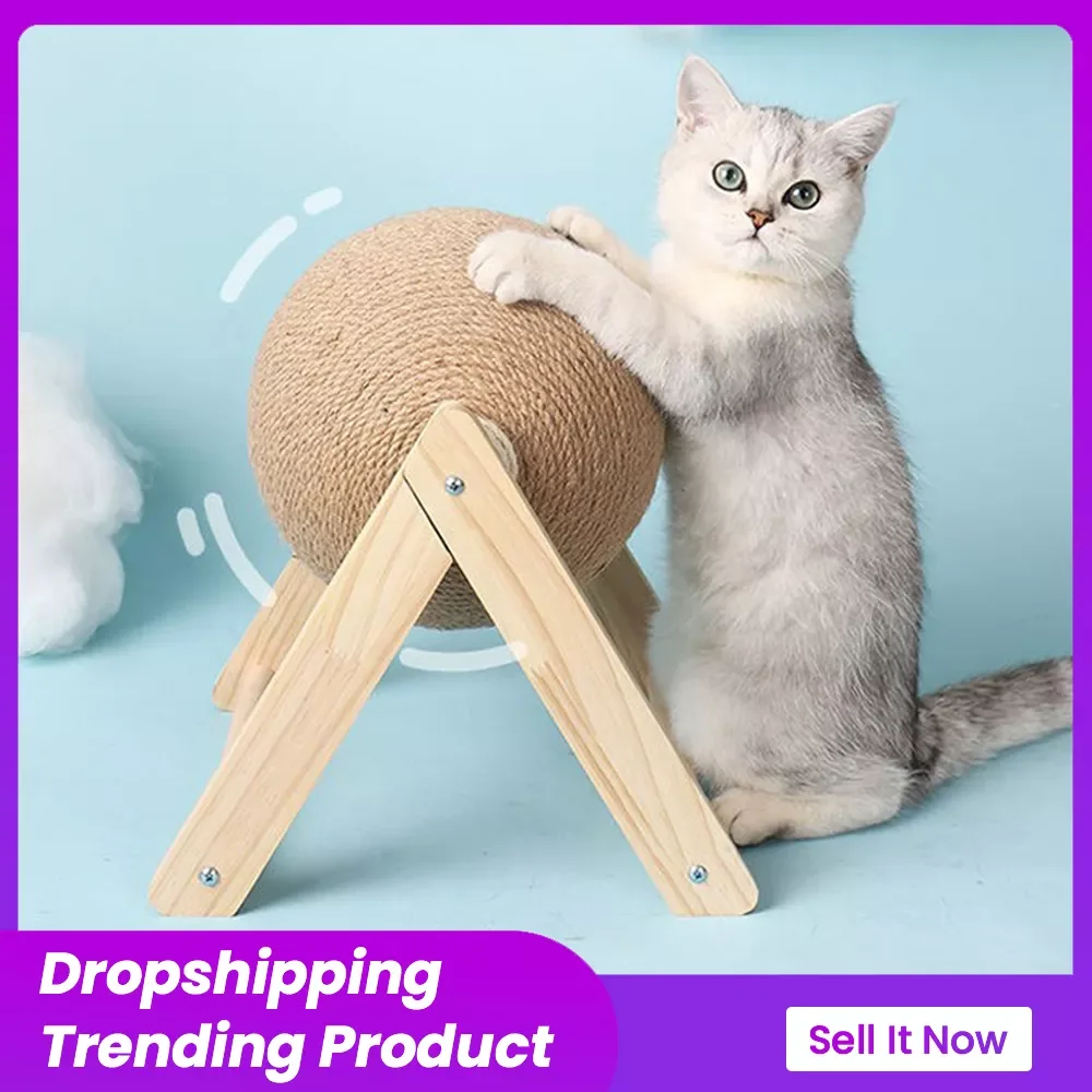 

Cat Scratching Ball Toy Kitten Sisal Rope Ball Board Grinding Paws Toys Cats Scratcher Wear-resistant Pet Furniture supplies