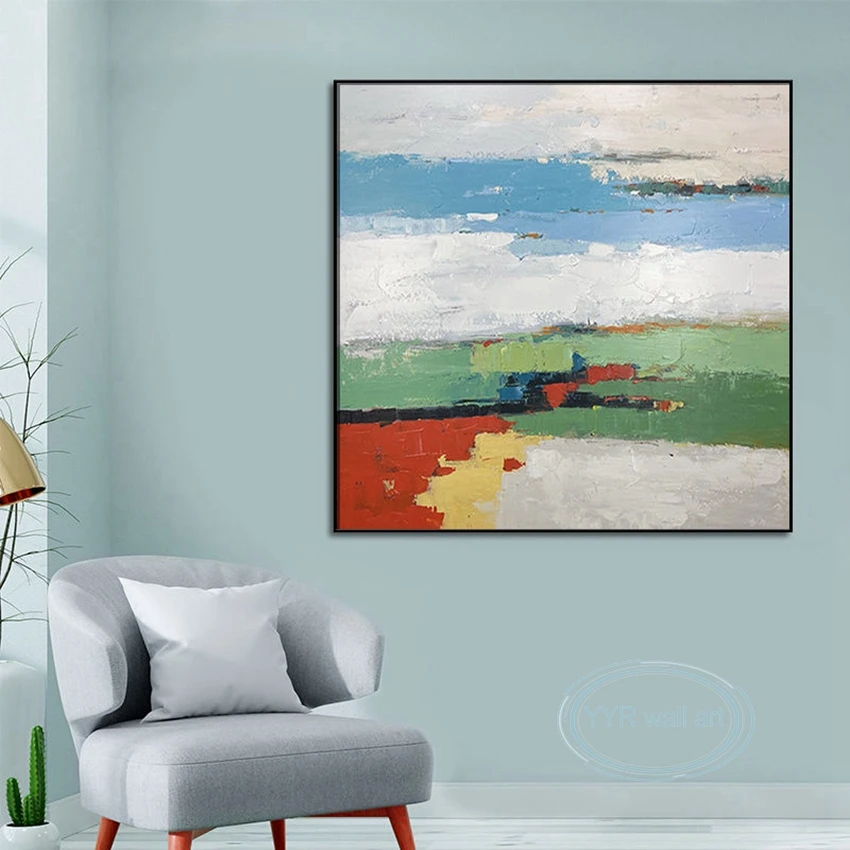 

100% Handmade Oil Painting Abstract Wall Art Home Aesthetic Decoration Poster Living Room Bedroom Porch Restaurant Custom Mural