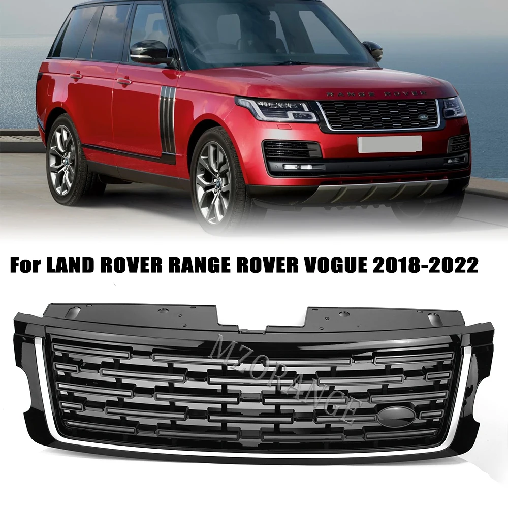 

Решетка переднего бампера автомобиля для Land Rover Range Rover Vogue L405 2018-2021, обновление до 2022, сетчатые решетки, новый стиль, автомобильный аксессуар