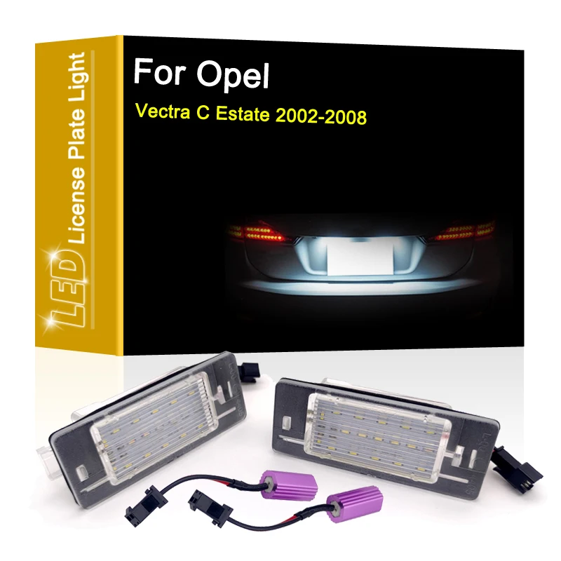 

12V LED Number Plate Lamp For Opel Vectra C Estate 2002-2008 White License Plate Light Assembly