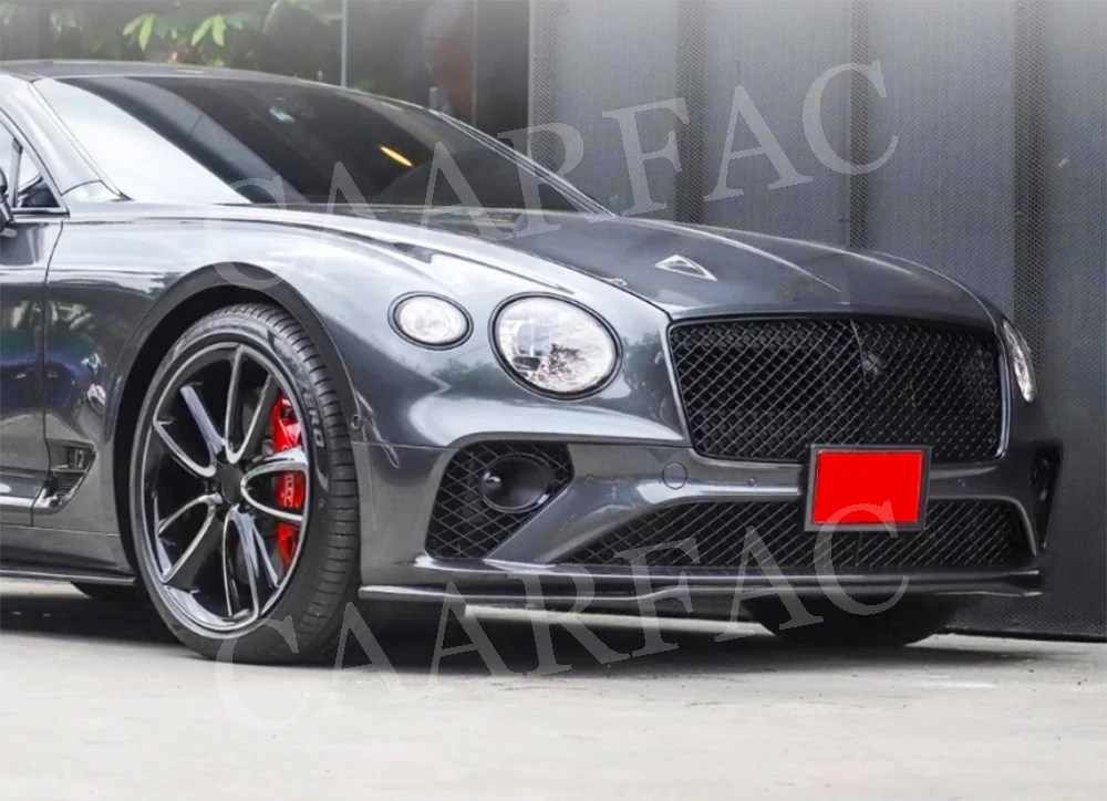 Передний спойлер из углеродного волокна для Bentley Continental GT W12 2018-2021 FRP головной