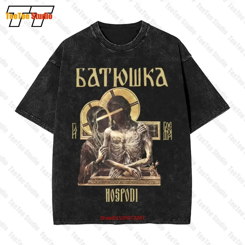 Фото Аутентичная винтажная футболка большого размера Batushka Band Hospodi, полноцветная 93JQ №2