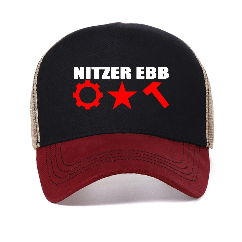 Фото Бейсболка Nitzer Ebb, пляжная сумка, кепка с логотипом лошади, мужская и женская люксовая дышащая солнцезащитная кепка, регулируемая сетчатая кепка-тракер №1