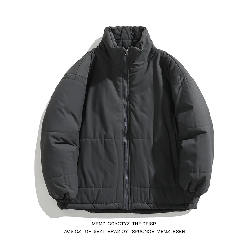 

Зимняя куртка, мужские парки, утепленное теплое пальто, мужские куртки с воротником-стойкой, однотонная парка, пальто, женская мода, новая уличная одежда