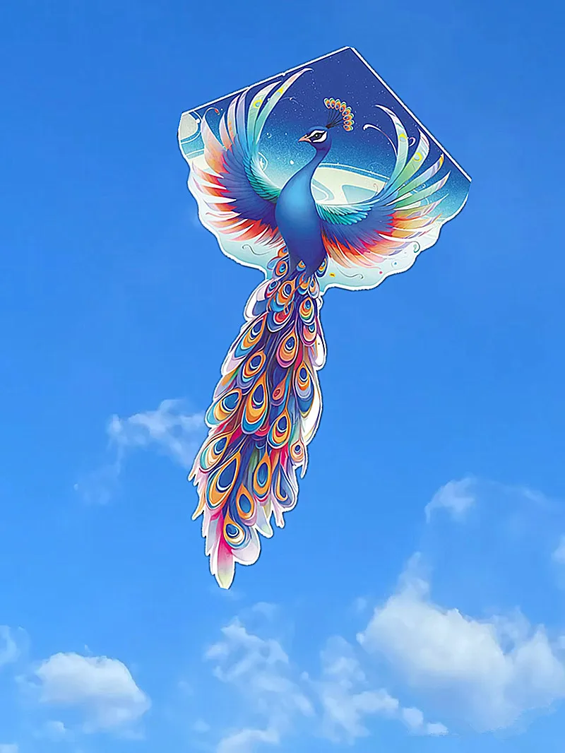 Бесплатная доставка павлин воздушный змей cometas de viento уличные игрушки breezemoon для