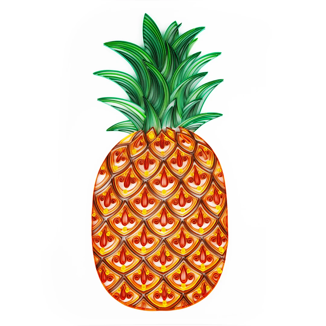 

UNIQUILLING Pineapple Quilling Paper Painting Creative Wall Art Decor DIY Quilling Paper Crafts Gift Quilling Paper Tools Kit