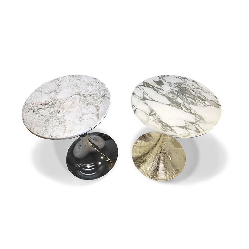 Легкая роскошная нержавеющая сталь мрамор круглая несколько дизайнерских