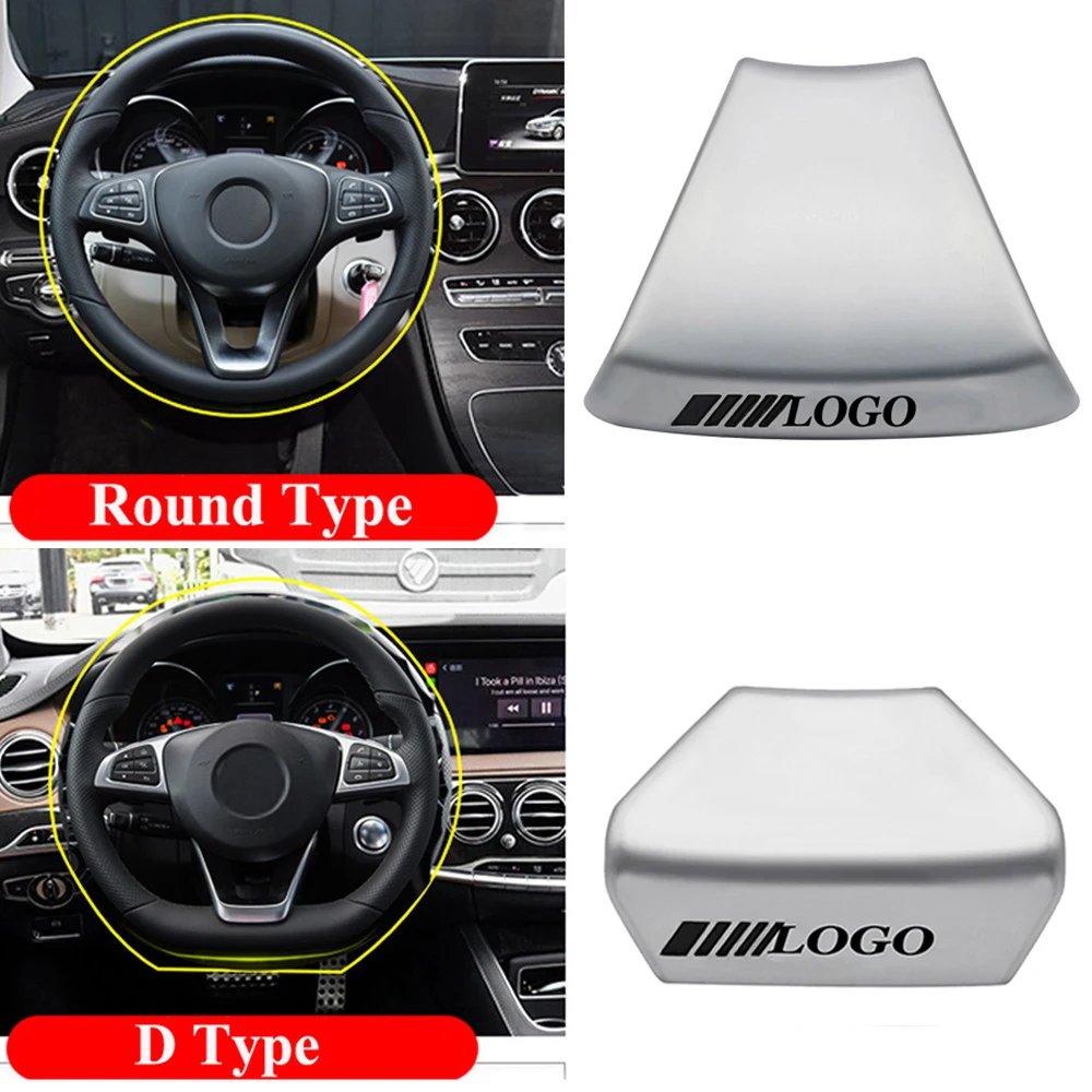 

Car Steering Wheel Sticker 3D Metal Interior Accessories For Mercedes AMG W212 W213 W211 E200 E300 W202 W204 W205 New C E Class