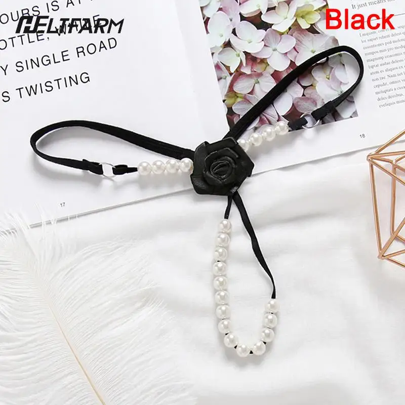 Женские трусы микро стринги женское нижнее белье с жемчугом