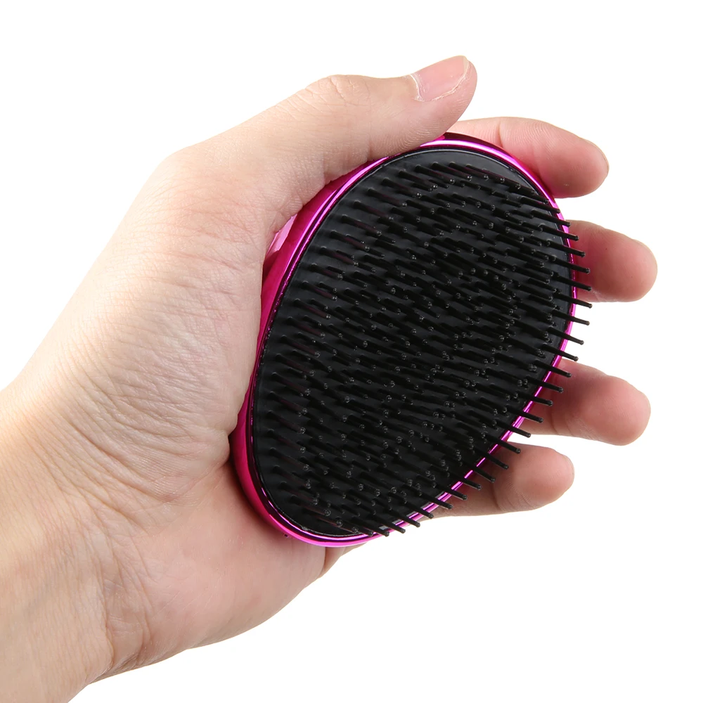 Women's Fashion Cute Electroplating Diamond Pattern Egg Comb Smooth Comfortable Massage Soft Styling Tools Hair Brushes |