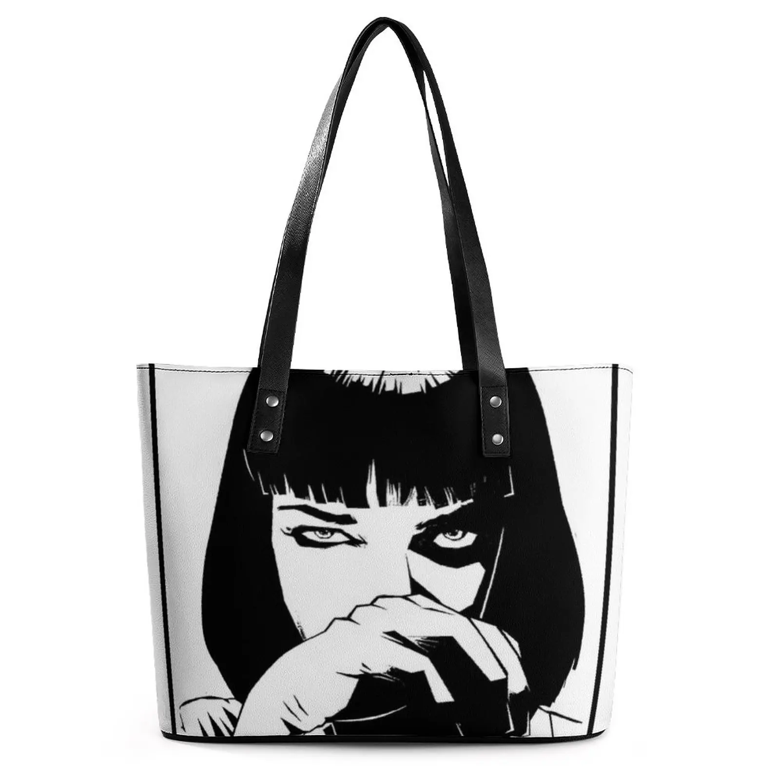 

Сумка-тоут Pulp нимация Mia Wallace, сумка Квентин Тарантино, новинка, пляжная сумка через плечо, графический дизайн, женские пляжные сумки
