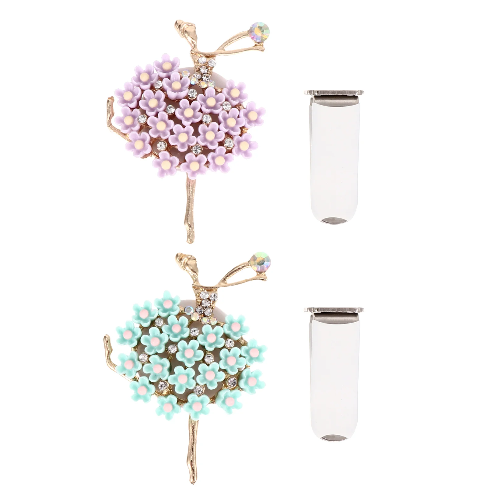 

Aromatherapy Machine Ballet Girl Adornment Car Perfume Decor Air Vent Freshener Diamond Clip Auto Decoration