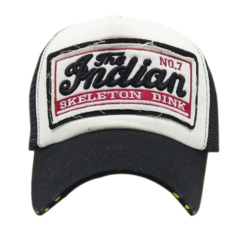 Бейсболка в сеточку для мужчин и женщин Винтажная летняя кепка стиле хип-хоп с