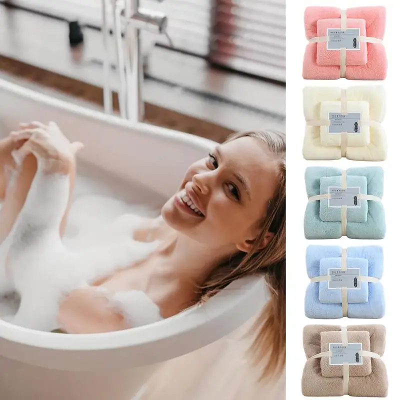 Sets Multi-purpose Highly Absorbent Towel Cotton Hand Bath Towels Bathing Essentials Skin Care Towel Home Supplies
