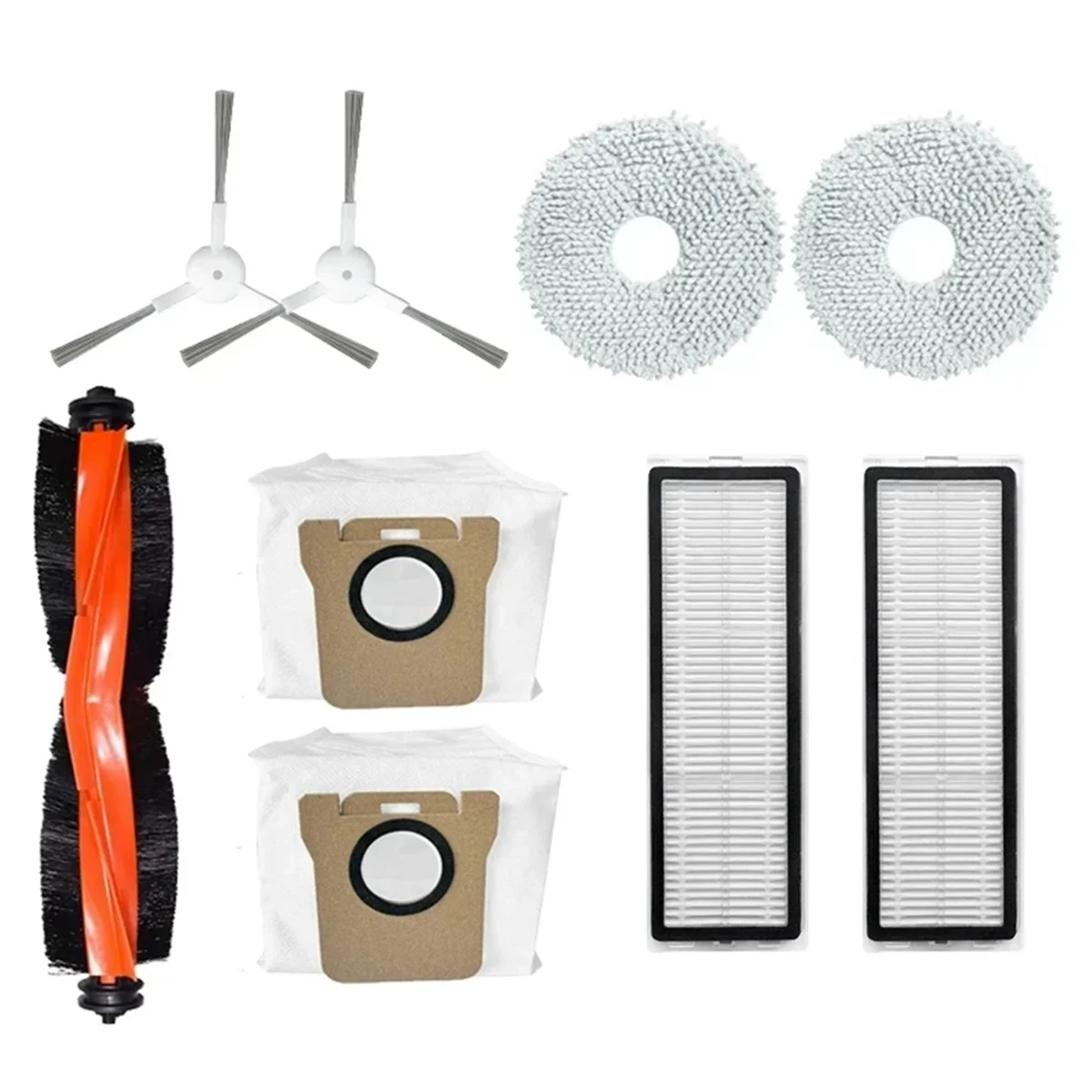Запчасти для Xiaomi Mijia Omni 2 C102CN / B101CN B116CN X10 + роликовая боковая щетка Hepa-фильтр Швабра