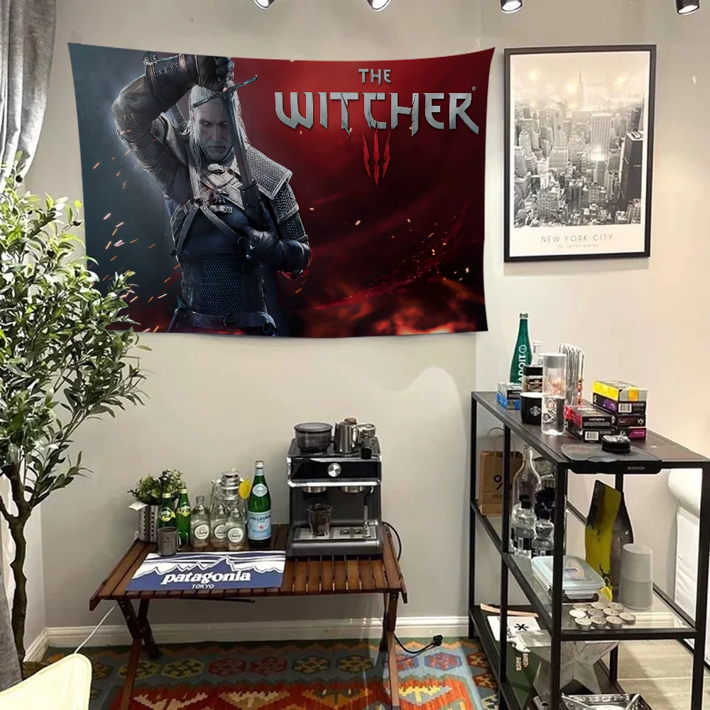 T-The W-Witcher Game Печатный большой флаг Искусство Научная фантастика Комната Домашний
