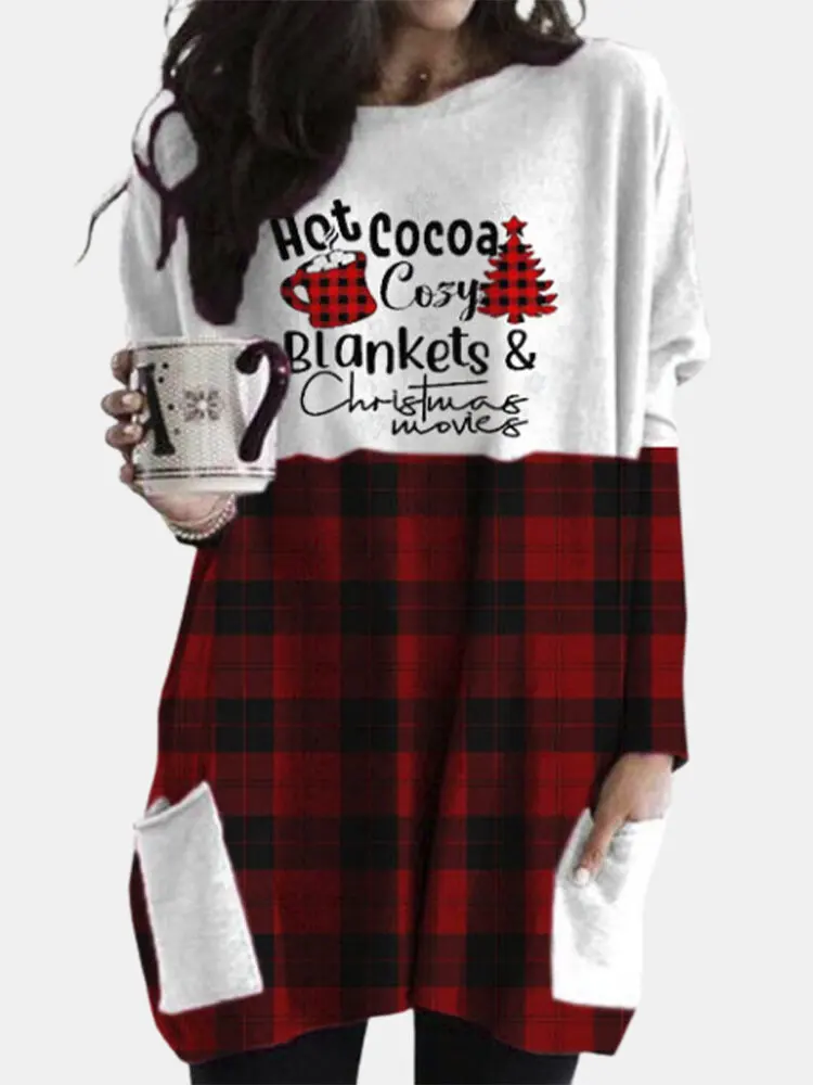 

Halloween Autumn and Winter Hot Selling Round Neck Pullover Pocket Long Sleeve 3D Funny Pattern Fashion Cute Women's Pullover