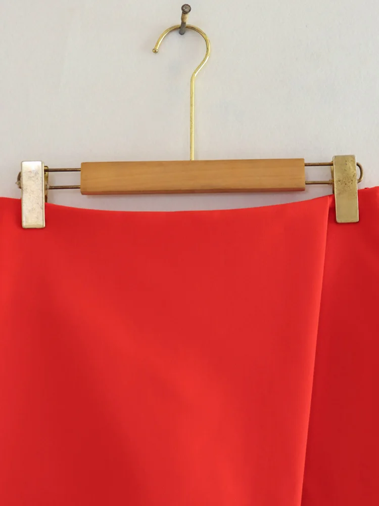 PAILETE Women 2023 fashion asymmetrical shorts skirts vintage high waist side zipper female skort mujer