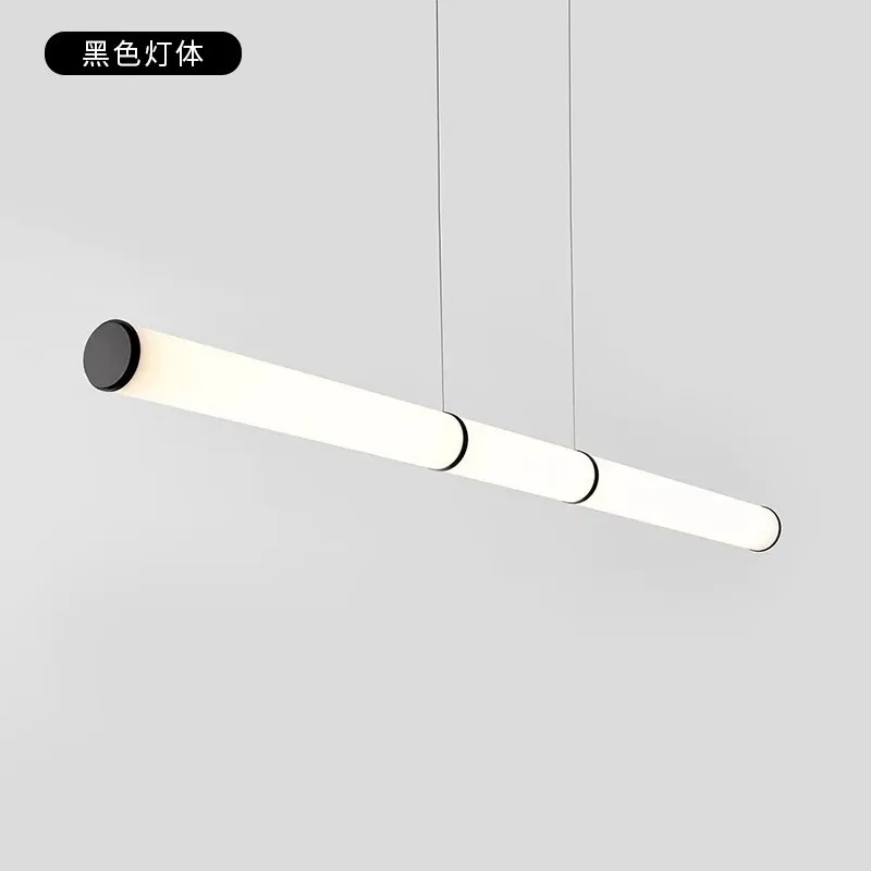 

Минималистичный длинный подвесной светильник для офиса, скандинавский минималистичный подвесной светильник для обеденного стола, современный подвесной светильник для барной стойки