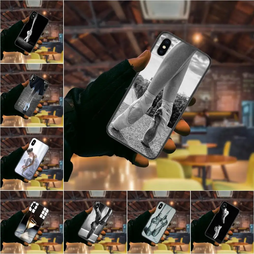 

Ballerina Ballet Pointe Shoes Loving For Redmi K40 9C Nfc 9A 8A 7A K30S K30 Pro Plus 5G Black Back Fashion Funda