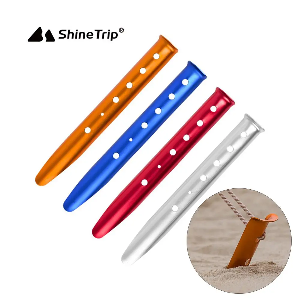 

ShineTrip 23cm 31cm Aluminum U-Shaped Tent Nail Tent Stakes Snow Peg Sand Peg for Outdoor Camping Hiking Beach Tent Accessories