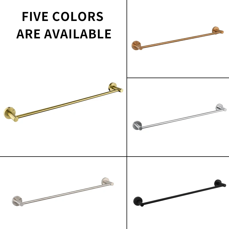 Одинарная вешалка для полотенец аксессуары ванной комнаты настенное крепление