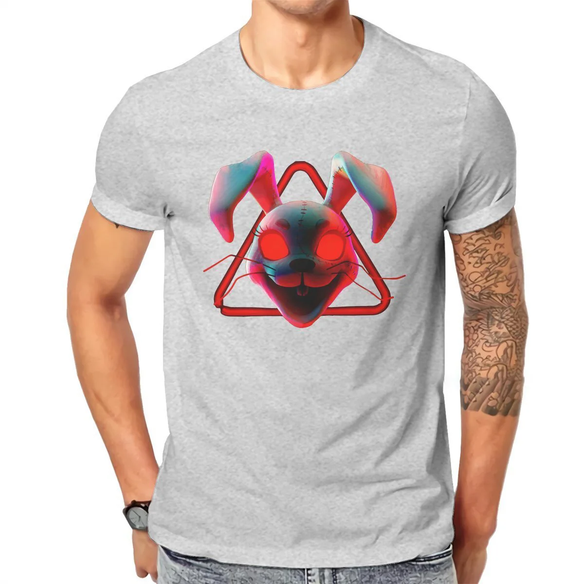 Футболка Fnaf Мужская/Женская хлопковая в стиле хип-хоп с защитой от нарушения