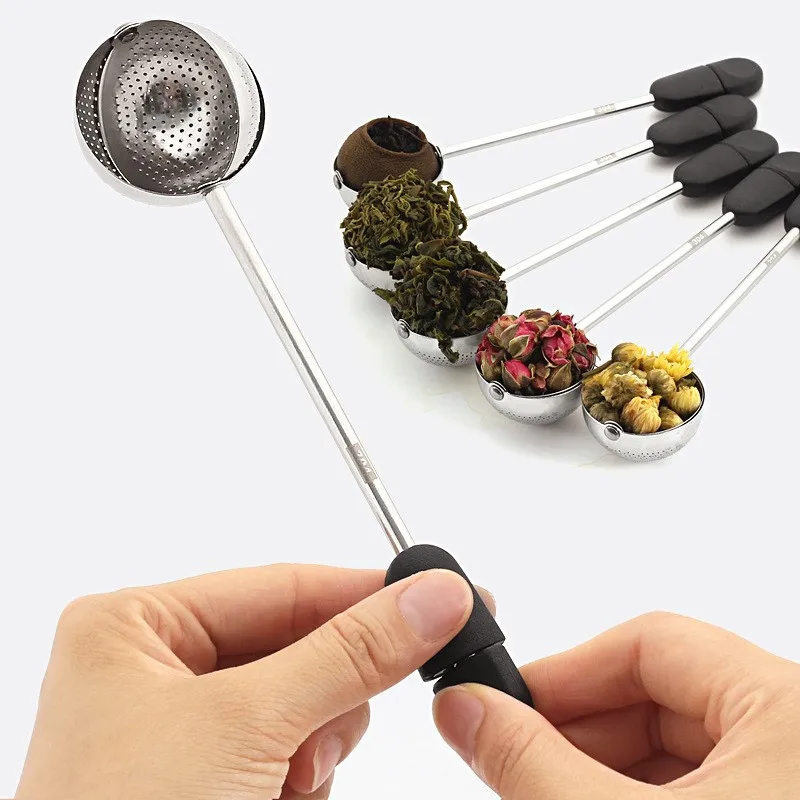 

304 Stainless Steel Tea Infuser Ball Portable Fine Mesh Tea Filter 14cm Handle 360 Degree Rotation Tea Tool