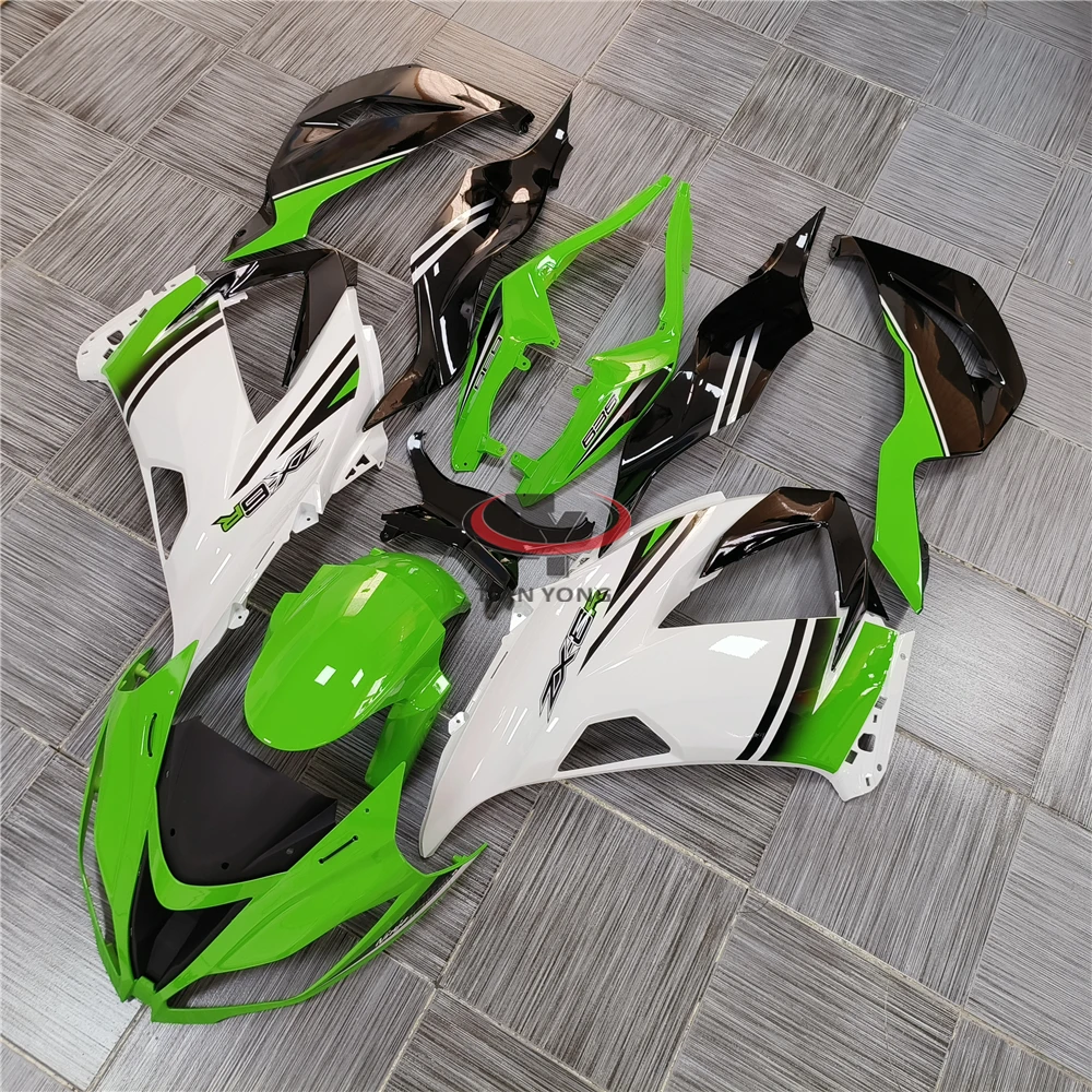 Зеленая белая градиентная печать для ZX6R ZX 6R 636 2013 2014 2015 2016 2017 полный комплект