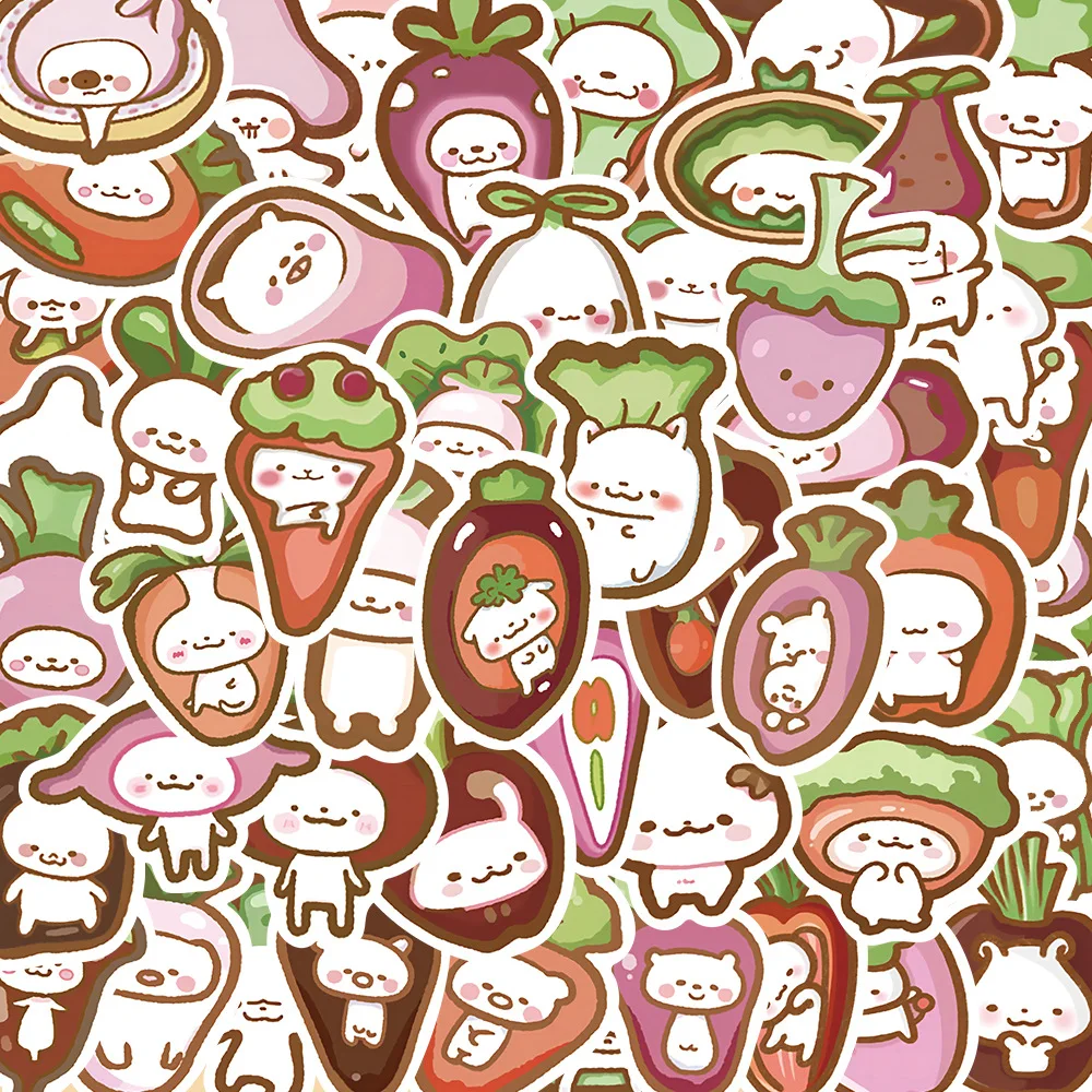 

10/30/50 шт., водонепроницаемые декоративные наклейки в виде моркови