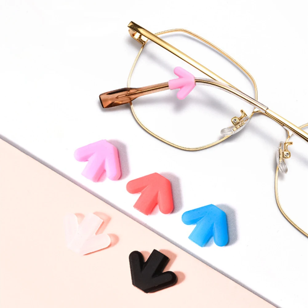 

1 Pairs Top Quality Silicone Anti-slip Holder For Glasses Accessories White/Black Ear Hook Sports Eyeglass Temple Tip Stoppers