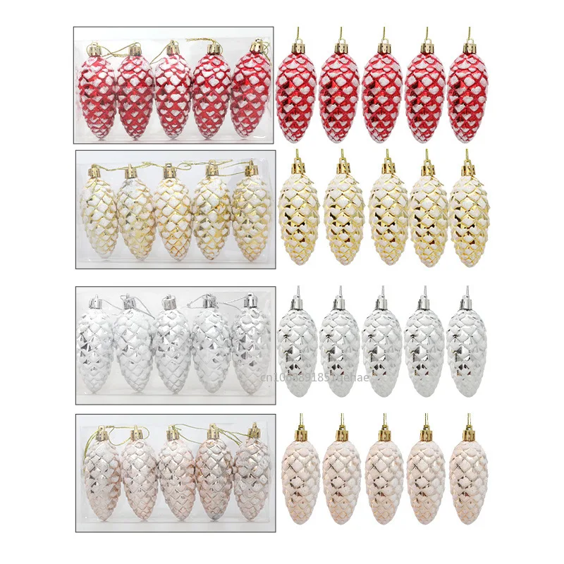 5 шт. рождественские шарики из сосны украшение для рождественской елки подвесное