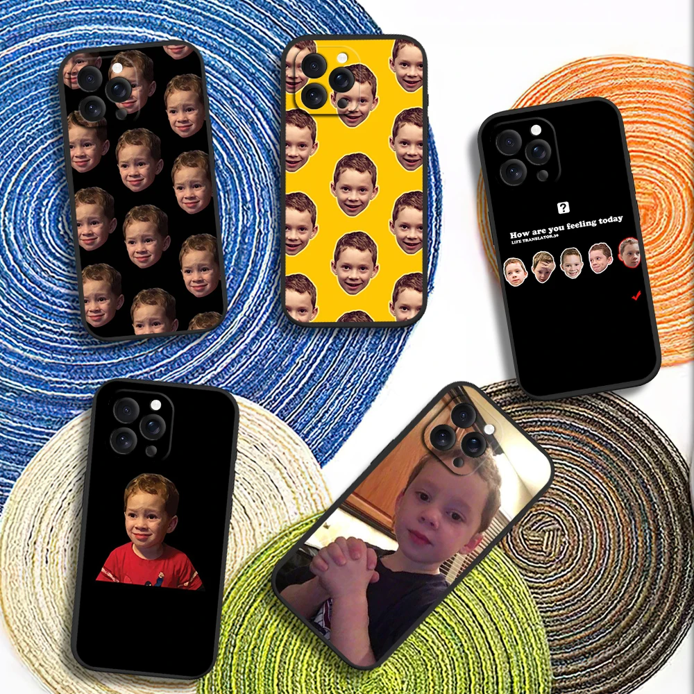 Meme Gavin Thomas Забавный детский чехол для телефона iPhone 12 11 14 15 13 16 Max Plus Pro черный мягкий