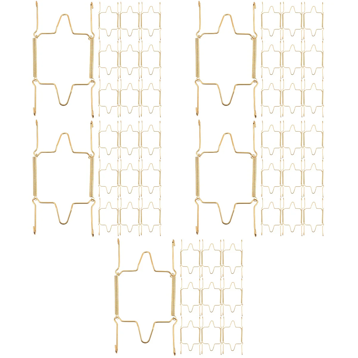 50 pcs Stainless Steel Holder Plate Hangers Invisible Dish Hangers