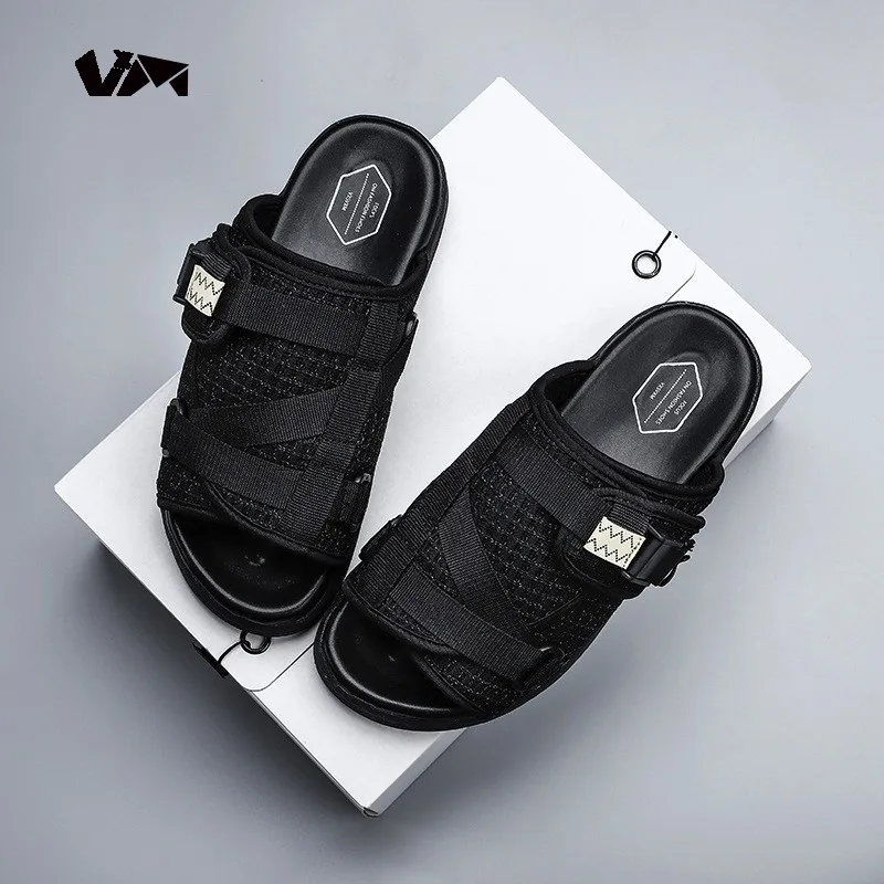 Рождественские Светоотражающие летние шлепанцы Visvim мужские повседневные для