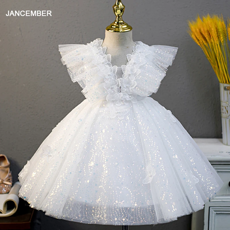 2221410 вечерние платья принцессы с блестками для девочек Вечерние Свадебное платье