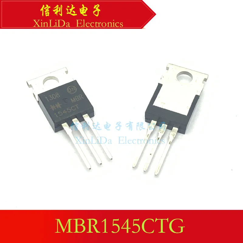 MBR1545CTG MBR1545CT MBR1545 TO-220 диод Шоттки Новый и оригинальный MBR1545CTG MBR1545CT MBR1545 TO-220 диод Шоттки Новый и оригинальный