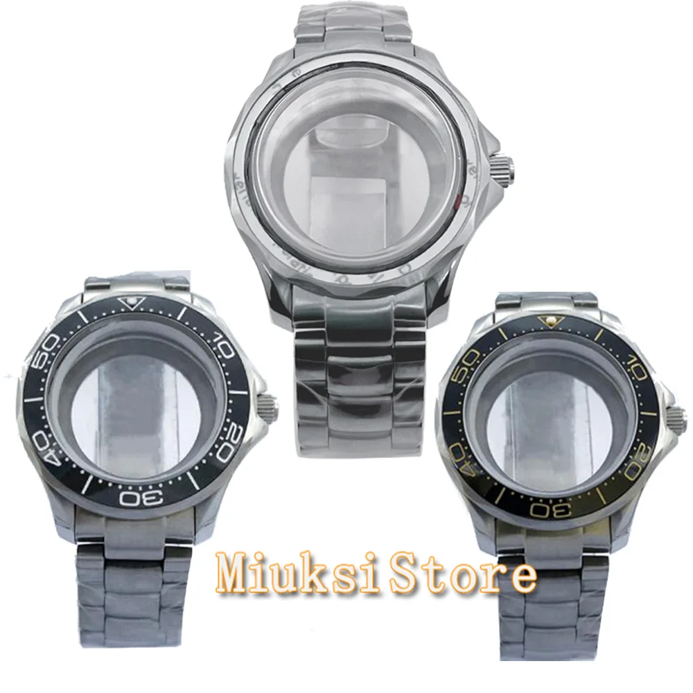 41mm Watch Casel fit  ​NH35 NH36 ETA 2836 Miyota 8215 8205 821A and 2813 3804 Movement With Bezel Sapphire Glass Stainless Stee