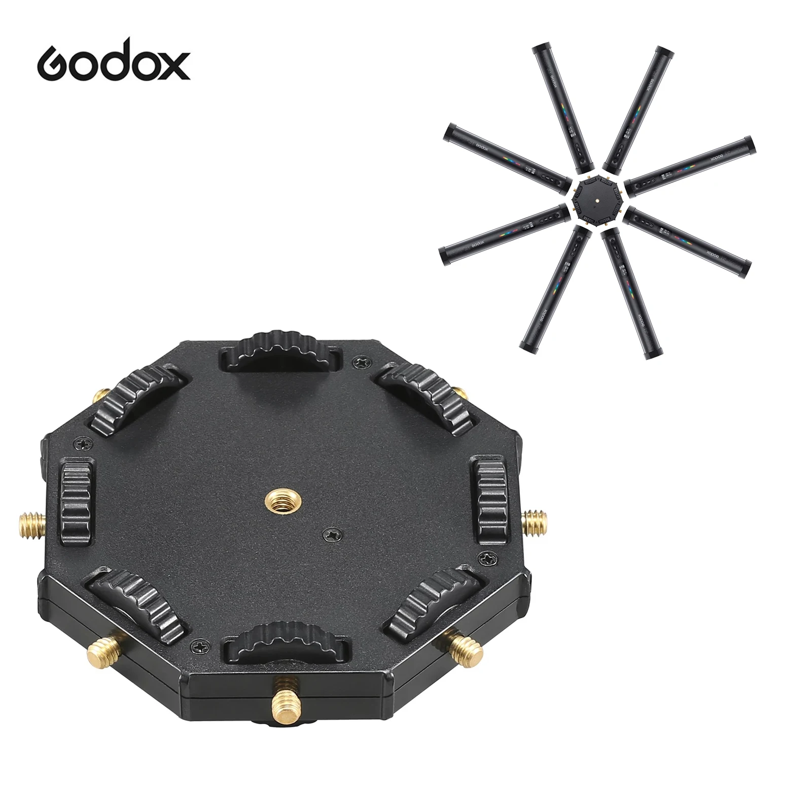 

Godox Accessory TL-M8 8-Light Coupler Connector 1/4 Inch Screw Connection Easy Installation for Godox TL30 RGB Tube Lights Parts