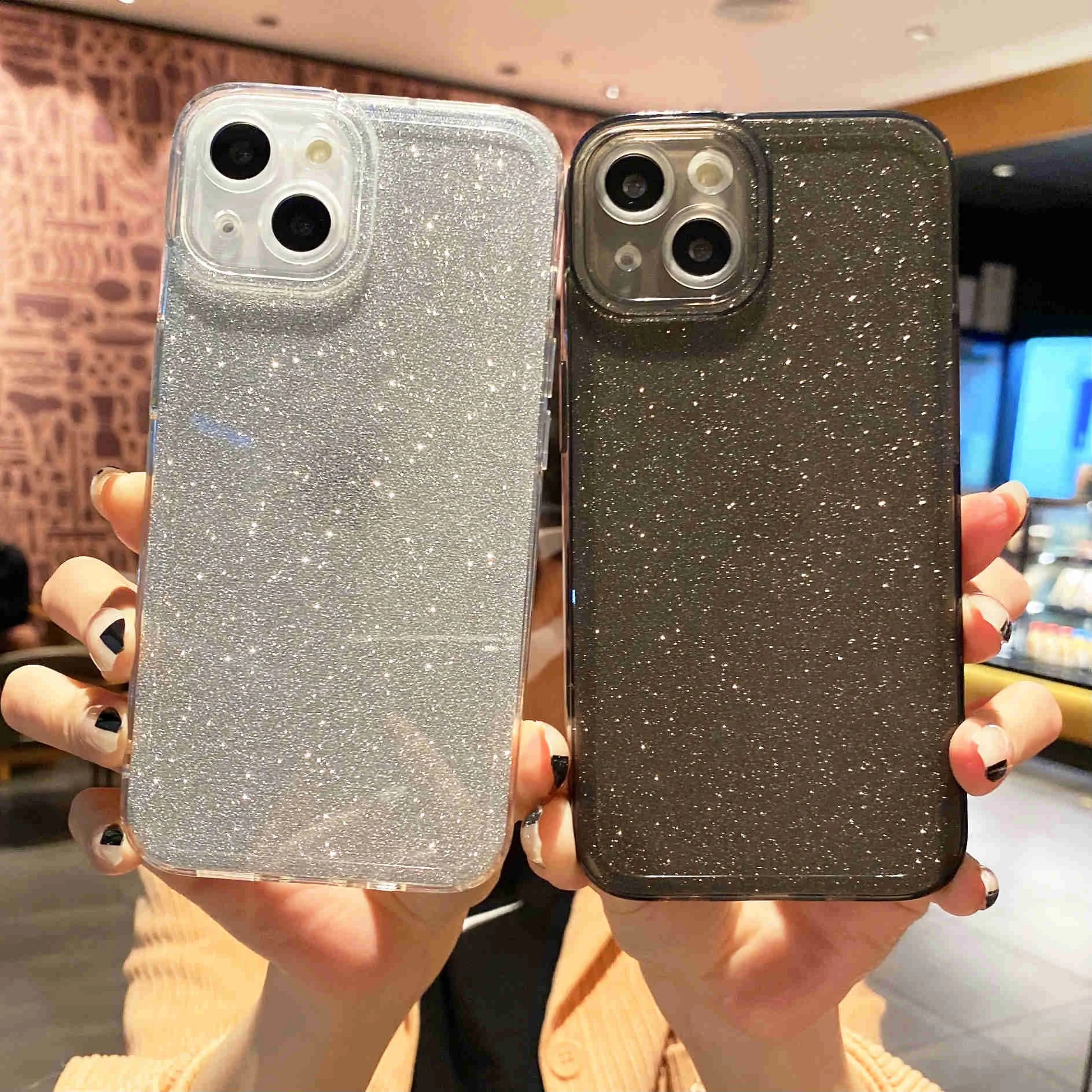 

Флуоресцентный блестящий чехол для iPhone 11 Pro Max 13 12 X XR XS Max 7 8 Plus