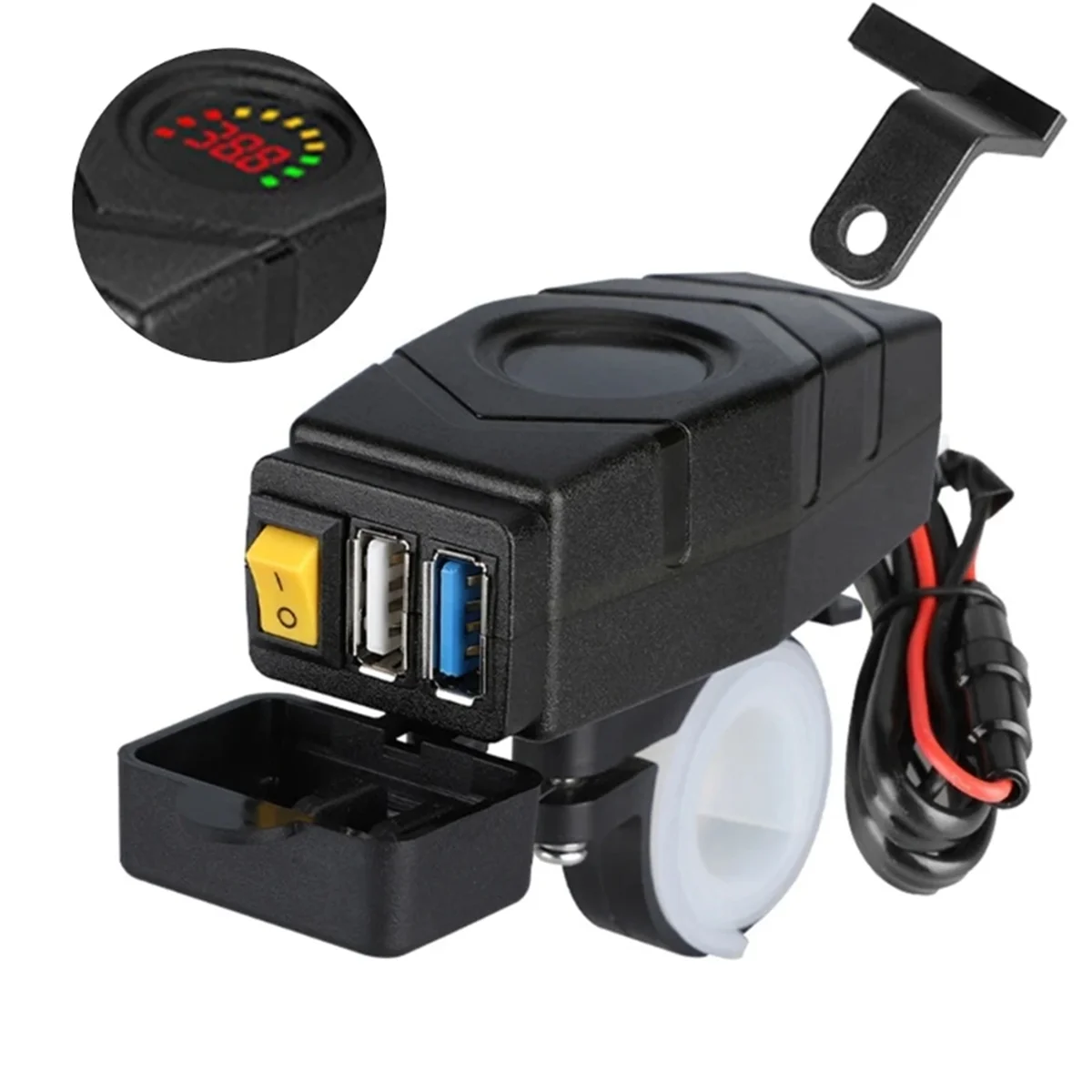 C1FB зарядное устройство для руля электровелосипеда 20-80 в 24 36 48 60 QC3.0 быстрое