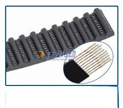 Стальная проволока открытый ремень белый полиуретановый зуб поверхность