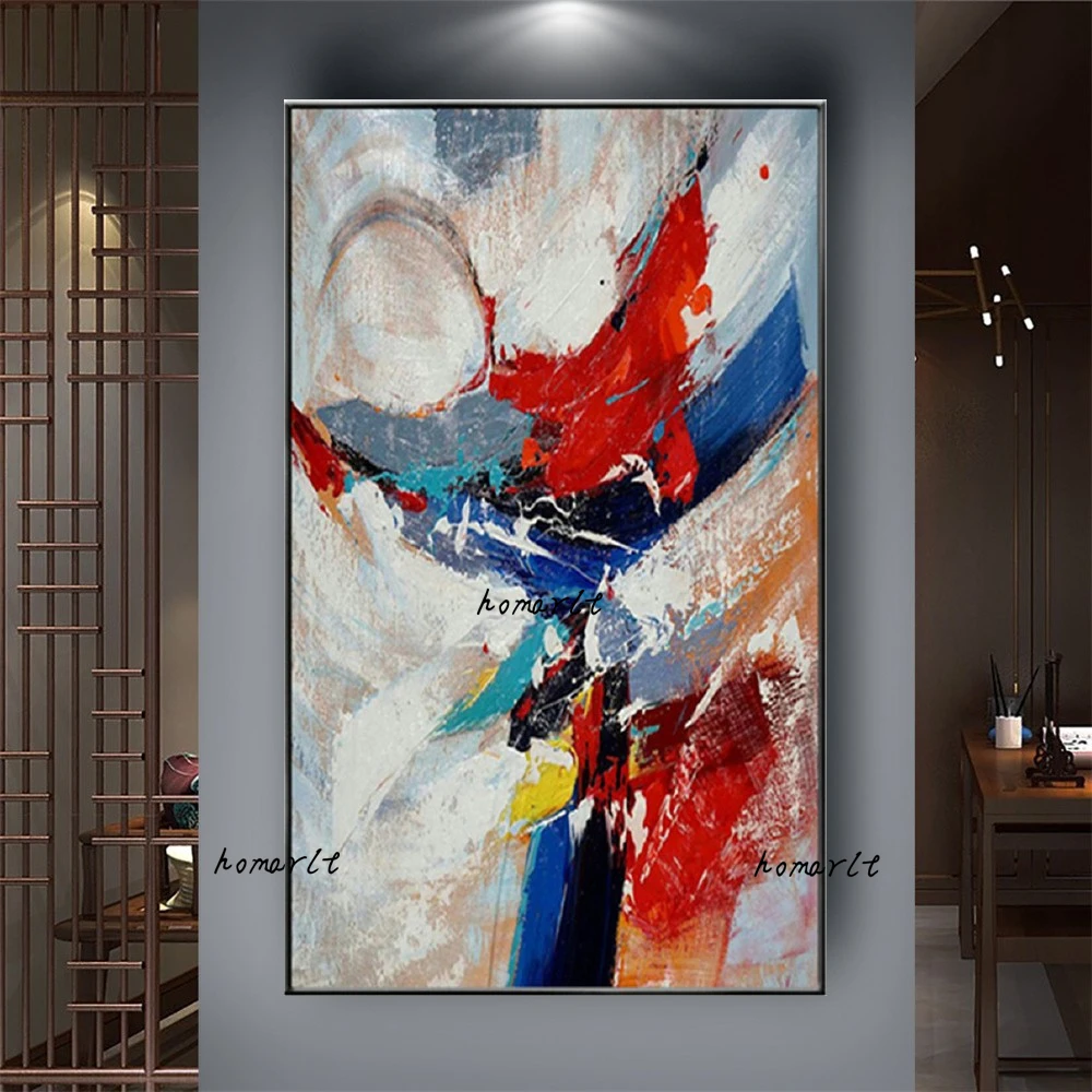 100% ручная роспись Абстрактная Большая картина маслом на холсте Современные