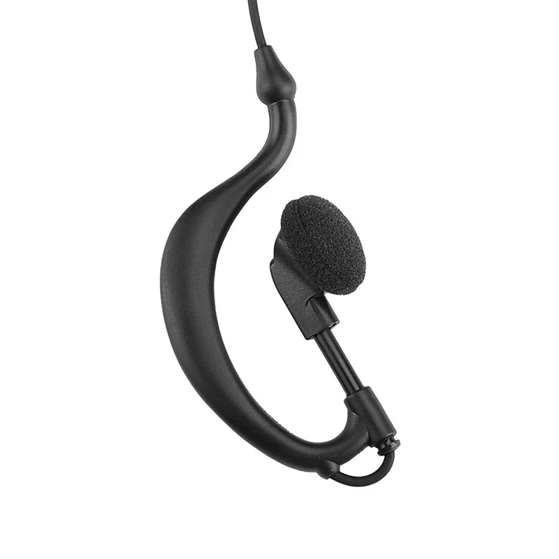RISENKE G-Shape Earpiece for Midland LXT500VP3 LXT600VP3 GXT1000VP4 GXT1050VP4 Radio Walkie Talkie Accessories Headset with Mic